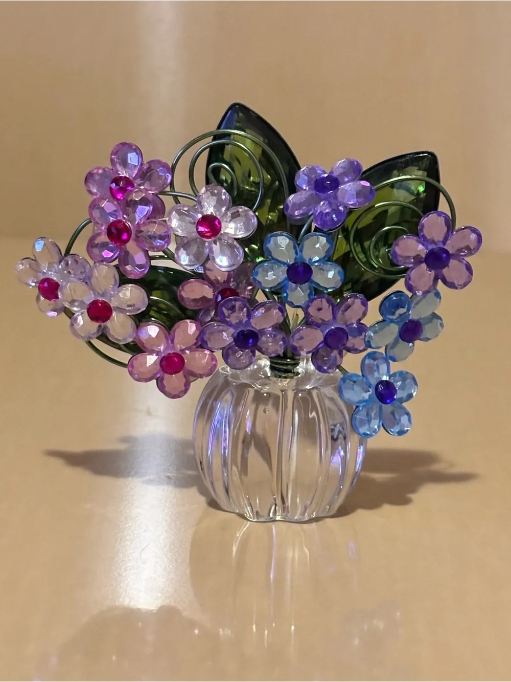 Acrylic Floral Decorative Piece